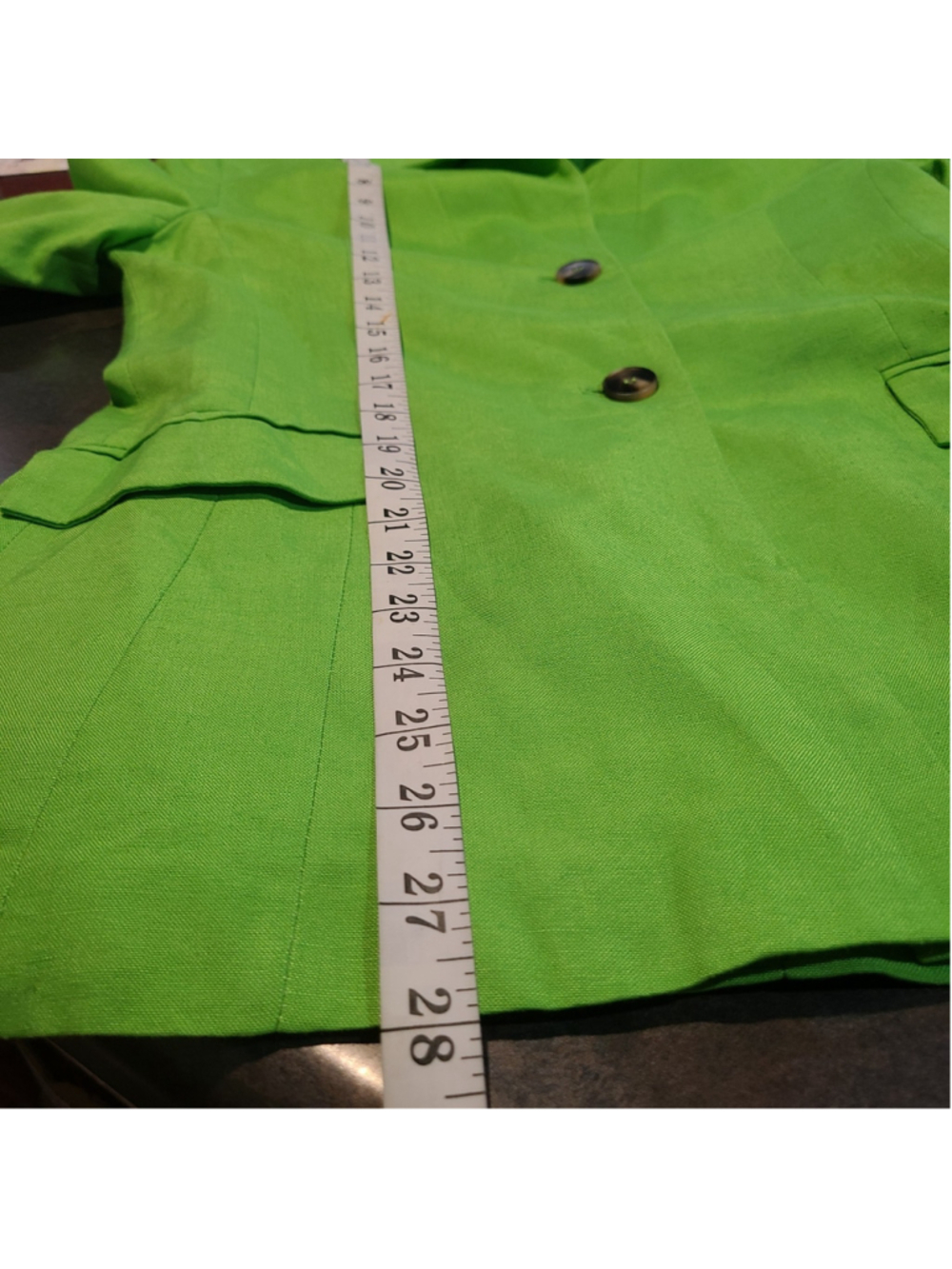 NEW ASTR The Label Lime Green Linen Blend Blazer Womens Medium Career Lined - Picture 10 of 10